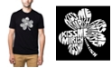 LA Pop Art Men's Premium Word Art T-Shirt - Kiss Me I'M Irish